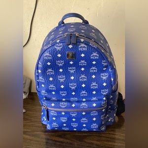 Medium blue Mcm backpack (mens)